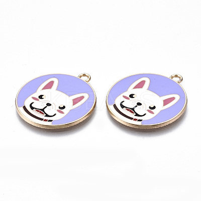 Eco-Friendly Alloy Enamel Pendants ENAM-Q437-055-NR-1