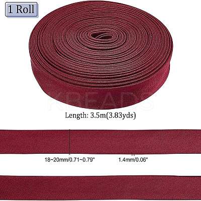 Cloth Cord for Women's Wedding Dress Zipper Replacement SRIB-WH0007-80D-1