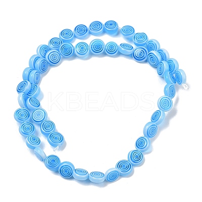 Handmade Lampwork Beads Strands LK-R004-50D-1