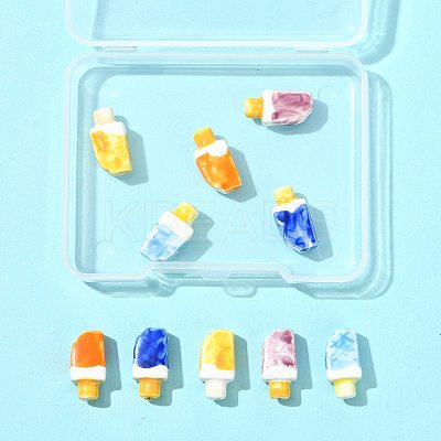 10Pcs 5 Colors Handmade Porcelain Beads PORC-FS0001-38-1