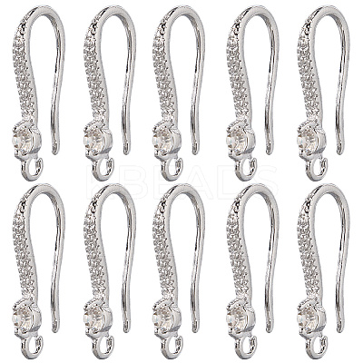 60Pcs Brass Wire Earring Findings FIND-SP0003-67B-P-1