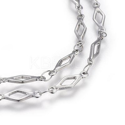 Tarnish Resistant 304 Stainless Steel Link Chains STAS-P219-36-1