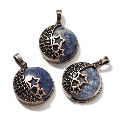 Natural Sodalite Pendants G-P560-01R-20-1