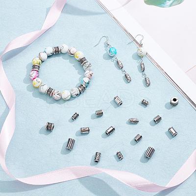 410Pcs 6 style  CCB Plastic Beads CCB-PH0001-17-1