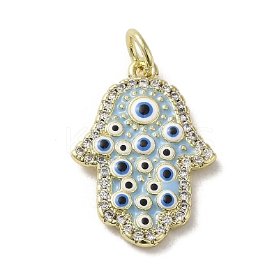Brass Enamel Pendants KK-E092-20E-02-1