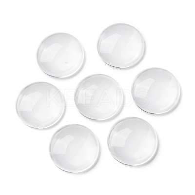Transparent Glass Cabochons GGLA-R026-16mm-1