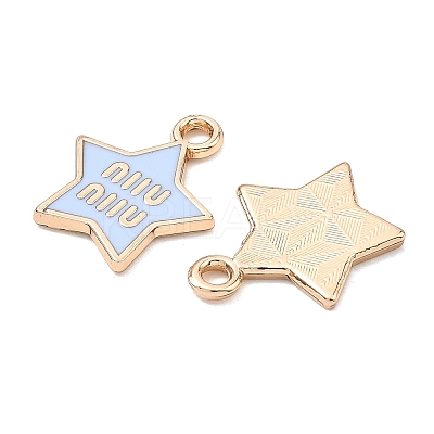 Alloy Enamel Pendants ENAM-G235-14G-03-1