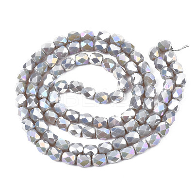 Electroplate Glass Beads Strands EGLA-N002-13-A03-1