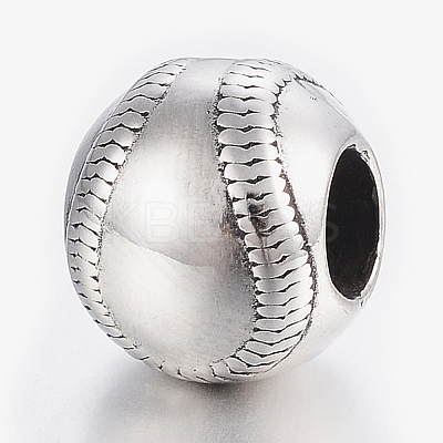 304 Stainless Steel European Beads STAS-H446-105AS-1
