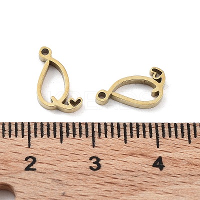304 Stainless Steel Charms STAS-M327-02G-Q-1