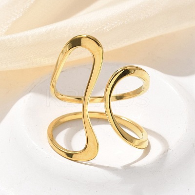 304 Stainless Steel Cuff Rings RJEW-C124-06A-G-1