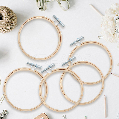 Bamboo Embroidery Hoops AJEW-WH20020-316B-1