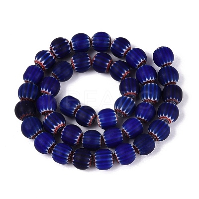 Handmade Millefiori Glass Round Beads LA-N002-10A-1