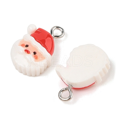 Christmas Theme Opaque Resin Pendants RESI-S08-01I-1