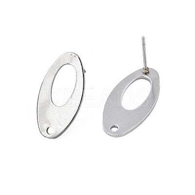 Non-Tarnish 201 Stainless Steel Stud Earring Findings LS-X-STAS-N095-115-1