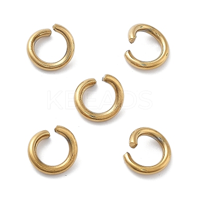 Ion Plating(IP) 304 Stainless Steel Open Jump Rings STAS-M081-01G-02-1