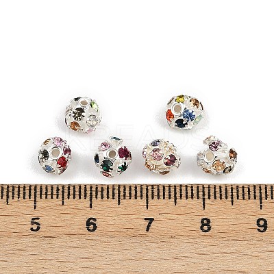 Brass Rhinestone Beads RB-H034-6-1