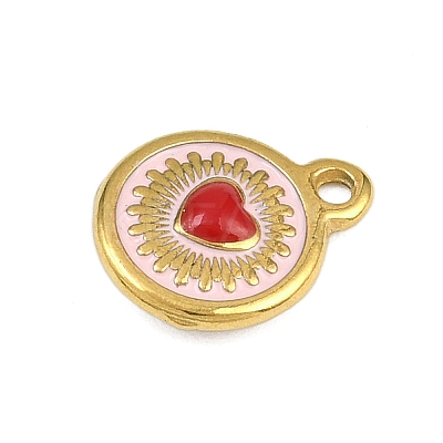 304 Stainless Steel Charms STAS-D042-02B-G-1