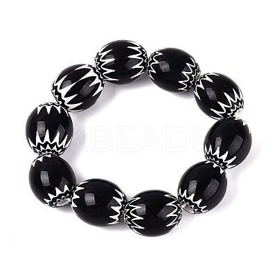 Handmade Millefiori Glass Barrel Beads LS-LA-N002-19F-1