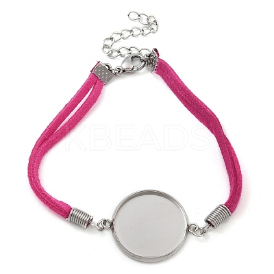 Faux Suede Double Cord Bracelet Making LS-STAS-M084-10P-05-1