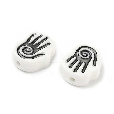 Handmade Porcelain Beads PORC-D025-02F-1