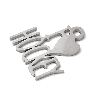 304 Stainless Steel Pendants STAS-H247-09P-1