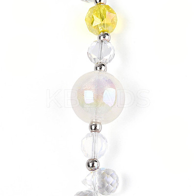 Glass and Acrylic and CCB Beads Strands MAK-T011-05F-1
