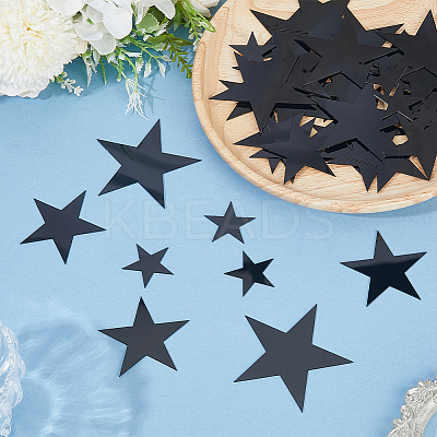 4Bags Acrylic Star Stickers DIY-GF0012-46C-1