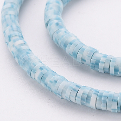 Handmade Polymer Clay Bead Strands CLAY-S094-4mm-A10-1