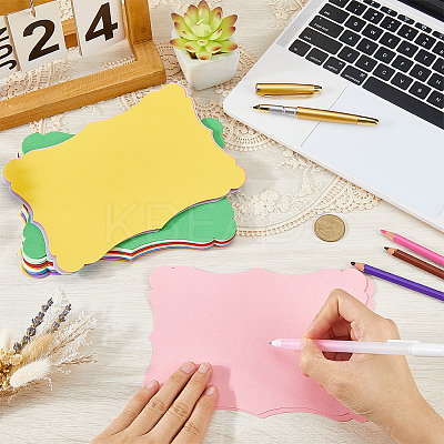 50Pcs 10 Colors DIY Paper Blank Greeting Cards AJEW-CP0010-26B-1