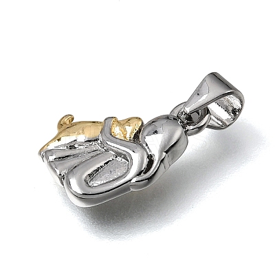 Brass Pendants KK-E802-38GP-1