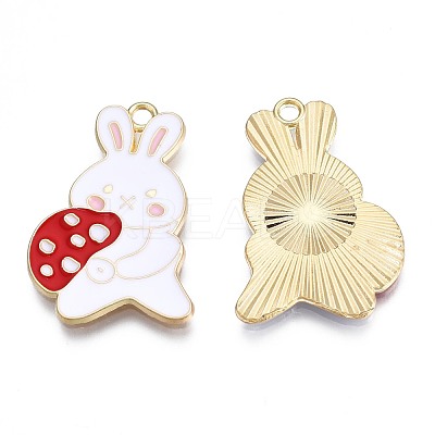 Autumn Theme Rack Plating Alloy Enamel Pendants ENAM-N055-071-1