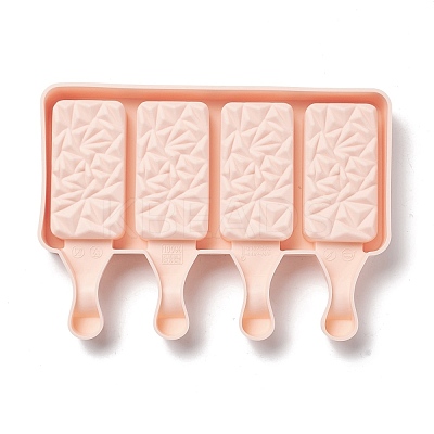 Food Grade DIY Rectangle Ice-cream Silicone Molds DIY-D062-06C-1