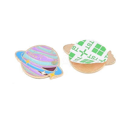 Space Planet Alloy Enamel Cabochons AL-CBA1A6F-07KCG-B-1
