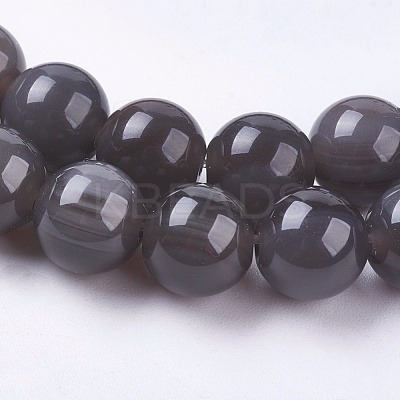 Natural Ice Obsidian Beads Strands X-G-E468-D01-6mm-1