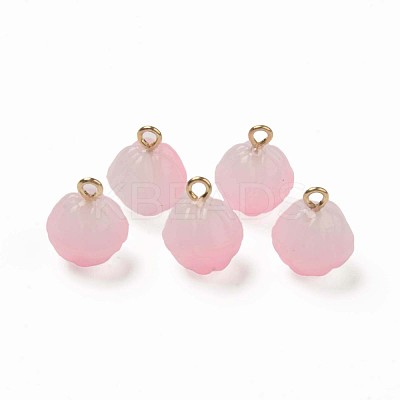 Two Tone Spray Painted Glass Pendants GLAA-Q092-05C-1