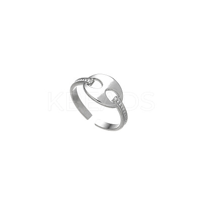 DIY fashionable 304 Stainless Steel ring with non fading color PQ6554-4-1