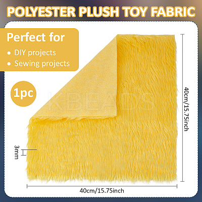 Polyester Plush Toy Fabric DIY-WH0430-925A-1