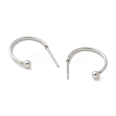 201 Stainless Steel Stud Earring STAS-C117-06B-P-1