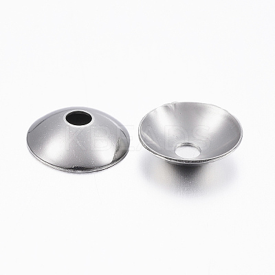 Non-Tarnish 201 Stainless Steel Bead Caps LS-X-STAS-H376-123-1