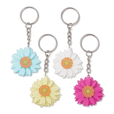 Iron and Printed Acrylic Pendant Keychain KEYC-JKC00897-1