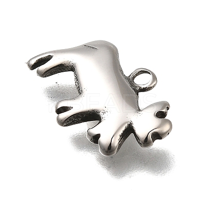 Retro 304 Stainless Steel Pendants STAS-L284-16AS-09-1
