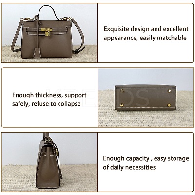 PU Leather Bag Bottom and Handles FIND-WH0059-06B-1