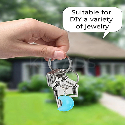 14Pcs 7 Colors Acrylic Pendants MACR-LP0001-08-1