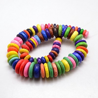 Natural Magnesite Beads Strands TURQ-L009-01-1