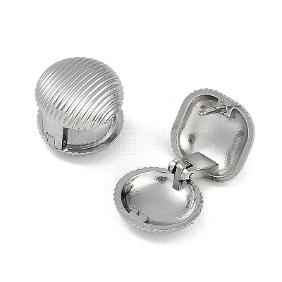 304 Stainless Steel Round Hoop Earrings EJEW-Z075-03P-1
