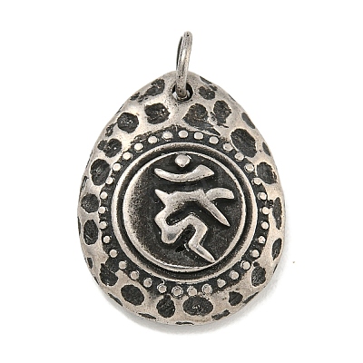 316 Surgical Stainless Steel Pendants STAS-E212-37AS-1
