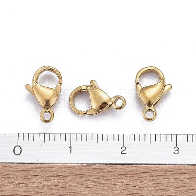 Ion Plating(IP) 316L Surgical Stainless Steel Lobster Claw Clasps LS-STAS-H353-C-02G-A-1