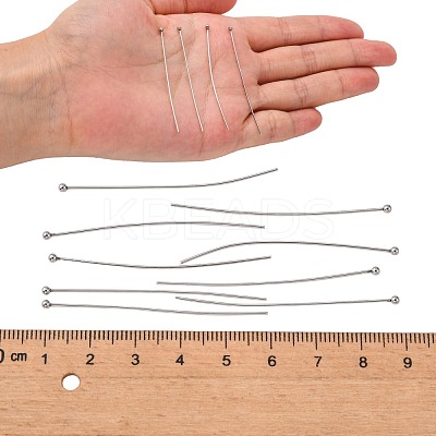 Tarnish Resistant 304 Stainless Steel Ball Head Pins STAS-K146-045-50x0.7mm-1