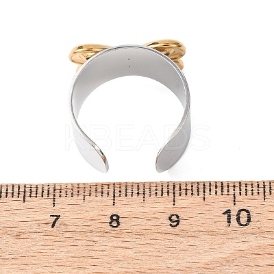 304 Stainless Steel Cuff Open Rings RJEW-H266-01GP-02-1